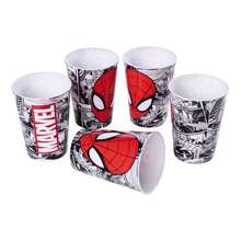 PLASUTIL Kit Copos Homem Aranha 320ml Lembrancinha Festa Infantil colecionável Personalizado reutilizável resistente - 24 COPOS - Visão 8