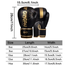 GINGPAI Adult & Youth Boxing Gloves, Unisex Training Boxing Gloves, 6oz 8oz 10oz 12oz 14oz - Multicolor - View 6