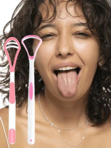 1pc/4pcs Boost Your Oral Hygiene With This Tongue Scraper! Designed To Effectively Remove Bacteria, Food Debris, And Tongue Coating, It Helps Fight Bad Breath And Promotes A Cleaner Mouth. The Ergonomic Handle Ensures Easy Grip And Control, While The Curved Head Fits The Tongue's Shape Perfectly. - Multicolor - View 3