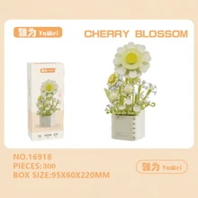 486 Stück Blumenstrauß-förmige Bauklötze, geeignet für Heimdekoration, Valentinstag-Geschenk, Geburtstagsgeschenk, Geschenk für Liebhaber, Freunde und Familie. Kann auch als Urlaubsgeschenk, Vatertags-Geschenk, Muttertags-Geschenk, Hochzeitsgeschenk, Hochzeitsdekoration, Abschlussgeschenk verwendet werden. - Verschiedenfarbig - Übersicht 13