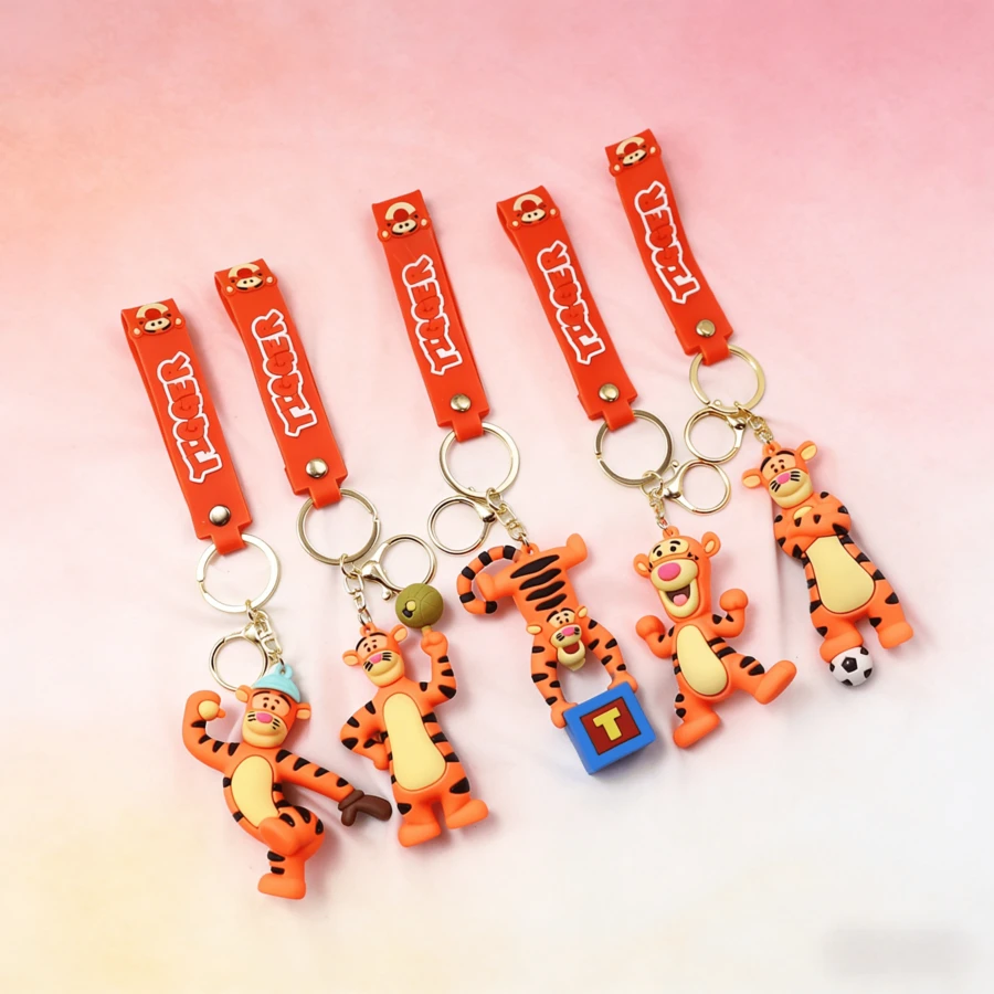 Disney Tigger PVC Character Keychain - Multicolor - View 1