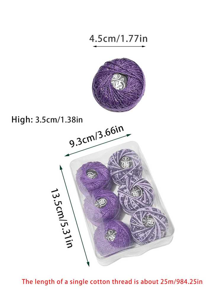 6捲裝迷你蕾絲線組，純色與雙色組合，每捲25公尺輕量蕾絲線，適用於微鉤針、十字繡、刺繡裝飾、娃娃製作、布料配件、手帳裝飾及手工珠寶點綴 - 3單拼3雙 - 查看 9