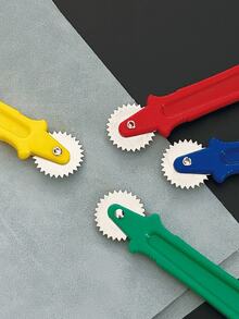 Flat Handle Fabric Marking Wheel, 4 Colors Red Yellow Blue Green Available, Precise And Smooth Tracing, Suitable For Clothing Pattern Making, Fabric Patchwork, Christmas Costume Production And Various Handmade Sampling Scenarios - Flat Shank Marking Wheel - View 2