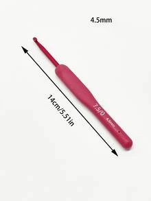 9 Sizes Luxury Red Crochet Hook Set With Soft Grip Handles, Multiple Colors - Suitable For Beginners And Professionals, Includes Yarn, Knitting Needles, Etc. - Perfect For DIY Crafts, Knitting And Sewing Projects - Red Shank Crochet Hook - View 10