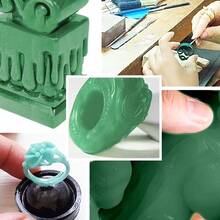KLONKEE Jewelry Casting Carving Wax Sheets, Carving Crafting Accessories, Jewelry Engraving Design Wax Sheets, Casting Jewelry Forming Wax Sheets, Jewelry Making Wax Forming Materials, For DIY Crafts Ring Making - Dark Green - View 7