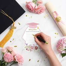 2026 Graduation Greeting Card, Double-Sided High School/University Graduation Party Supplies, Blessing Card 4"X6" (Graduation Gown) - A - View 3