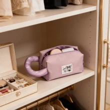 Kuromi Square Cosmetic Bag, Compartmentalized Toiletry Organizer, Cartoon Cute Travel Pouch - Purple - View 6