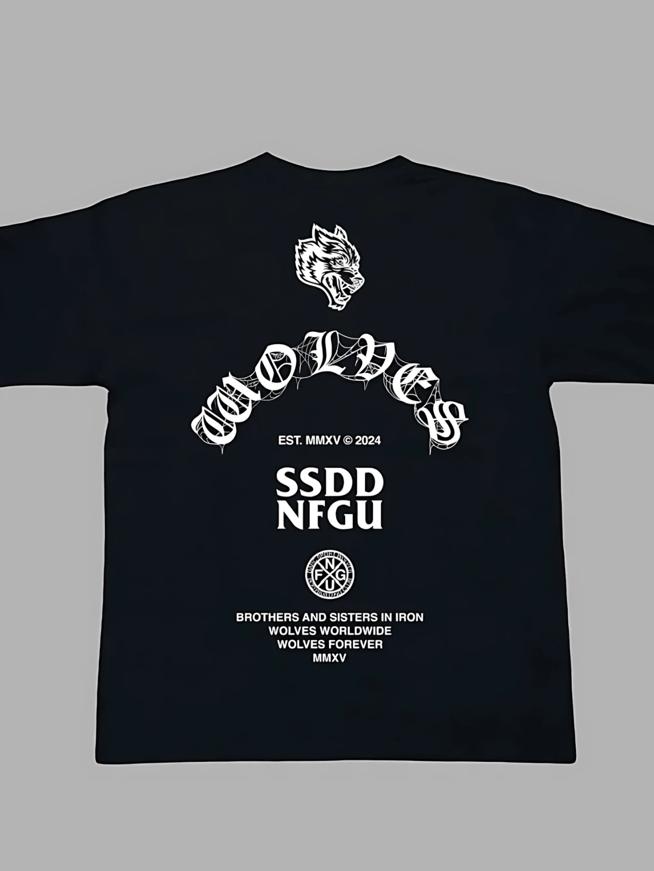 DARC WOLVES Sport Men T-Shirts Bodybuilding Gym NFGU Tee Shirt Unisex Workout Training T Shirt Darcs Tops - 黑色 - 查看 1