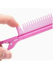 1把专业沙龙美发梳，黑色多功能挑染梳，防静电造型梳 - 彩色 - 查看 4