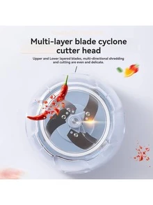 500ml/900ml Manual Garlic Press Set - Can Be Used With Manual Meat Grinder, Allowing You To Easily And Quickly Grind Garlic At Home Without Electricity. This Is A Multi-Functional Garlic Press, Also Known As A Vegetable Garlic Press Or Garlic Grinder. Suitable For Kitchen And Catering - Multicolor - View 5