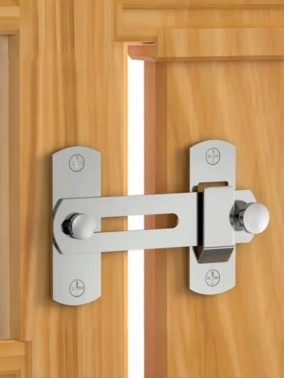 1 Pc Rust-Proof Stainless Steel Flip Door Latch | Screw-Mounted Security Door Lock For Barn Door, Window, Cabinet & Outdoor Gate | Easy To Install With Included Screws