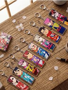 9styles DAN DA DAN Anime Character Acrylic Pendant Keychain, Japanese Text Bag Charm, Cute Key Holder Accessories - Multicolor - View 2