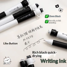 Mule Cat Ballpoint Pen With Silicone Protective Sleeve, Funny Stress Relief Rotating Refill, 0.5mm Quick-Drying Black Ink Pen For Study - Round - View 5