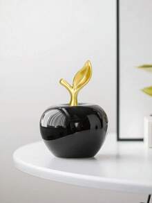 Creative Apple Sculpture Decor, White Apple Figurine, Living Room Art Piece, Home Decoration, Holiday Gift - Multicolor - View 13