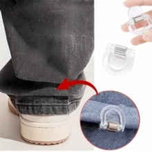 2 kẹp rút ngắn ống quần vô hình, giúp quần không bị kéo lê trên mặt đất, thiết kế móc ẩn liền mạch, phù hợp với quần jean và quần tây, chống thấm nước, bền chắc, chống rơi, chất liệu kim loại, thích hợp sử dụng tại nhà, khi đi du lịch, ngoài trời và các trường hợp khác, phù hợp cho nam, nữ, người già, có thể mua làm quà tặng cho bố mẹ. - Màu trong suốt - Xem 8