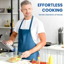 2pcs Stainless Steel Gravity-Sensitive Salt And Pepper Mills, Electric Mills, Adjustable Thickness, Portable, Kitchen Camping Picnic Seasoning Tool, Kitchen Essential Tool - Black - View 7