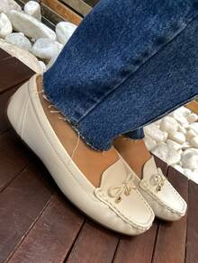 Modare Women's Loafer With Bunion Support, Ultra Comfort, Orthopedic - Cream Holes - View 1