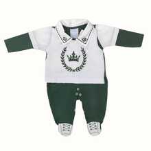 Baby Jumpsuit With Silky Touch, Ultra Softness, And Luxurious Buttons - Army Green - View 7