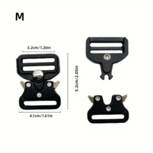 1pc Metal Buckle Alloy Clasp Multi-Function Belt Buckle, Suitcase Outdoor Backpack Safety Carabiner Strap Buckle, Versatile Belt Buckle Bracelet Clasp - Multicolor - View 10