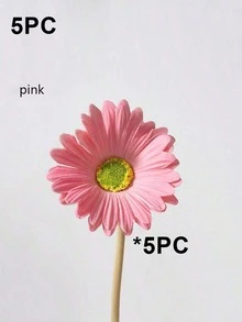 5/3 Stück künstliche afrikanische Gänseblümchen, künstliche afrikanische Gänseblümchen Seidenblumen, künstliche afrikanische Gänseblümchen Fake Sonnenblumen, Großpackung Fake Blumen Bouquet für Brautstrauß, Party, Heim-Dekoration, Küchenvase, Gartenbau, Herbst-Dekoration - mehrfarbig - Übersicht 13