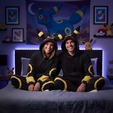 Adult Umbreon Pokemon Hooded Kigurumi Pajama Suit - Black - View 7