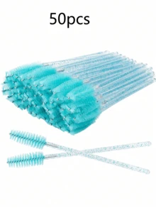 300/100/50/1 Disposable Mascara Wands Eyelash Brush Spoolies For Eyebrow Eye Lash Extension Blue - Multicolor - View 10