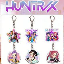 6pcs Cute K-Pop Girl Group Acrylic Keychain, Fashion Bag Pendant, Suitable For Easter, Valentine's Day, New Year And K-Pop Fan Gifts - Multicolor - View 1