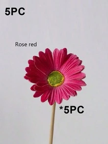 5/3 Stück künstliche afrikanische Gänseblümchen, künstliche afrikanische Gänseblümchen Seidenblumen, künstliche afrikanische Gänseblümchen Fake Sonnenblumen, Großpackung Fake Blumen Bouquet für Brautstrauß, Party, Heim-Dekoration, Küchenvase, Gartenbau, Herbst-Dekoration - mehrfarbig - Übersicht 14