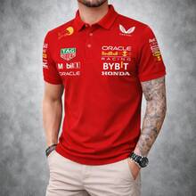 Men's Polo Shirt, F1 Edition,  Or 44Lewis - 紅木色 - 查看 2