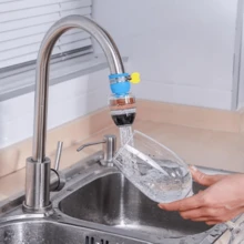 1 PC Faucet Filter, Tool Free Quick Connect Bracket Installation, Suitable For Kitchen Sinks Or Bathroom Faucets. The Quick Connect Filter Is Perfectly Compatible, Easy To Install, Tool Free, And Can Effectively Remove Chlorine, Fluoride, And Heavy Metals From Hard Water, Improving The Quality Of Life - 1 PC - View 2