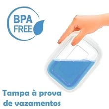 Set Of 10 Airtight 800ml Containers With Locking Mechanism. - 無色 - 查看 6