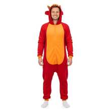 Adult Fox Hooded Kigurumi Pajama Suit - Red - View 5