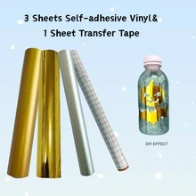 Self-Adhesive Permanent Vinyl Sticker Set, Suitable For Mugs, Glasses, Windows, Party Decorations, Crafts Cutting, Home Decor - Multicolor - View 29