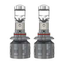 HYNBYZJ 2 piezas Lente de proyector LED Mini H7 H4 Canbus 9005 HB3 9006 HB4 H11 Faro de automóvil Lámpara Turbo Luces de proyector LED automotrices 12V - Blanco - Ver 15