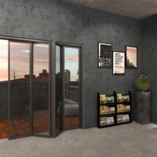 1 Roll, Dark Gray Concrete Peel And Stick Wallpaper, Waterproof Oil-Proof Heat Resistant PVC Self-Adhesive Wallpaper, Removable Wallpaper For Kitchen, Bedroom, Living Room, Countertop, Furniture - Dark Gray - View 6