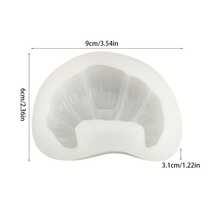 1 khuôn silicon làm nến hình bánh sừng bò 3D, có thể tái sử dụng, dễ dàng lấy nến ra khỏi khuôn, dùng để tự làm xà phòng, nến, đất sét và trang trí nhà cửa. - A - Xem 9