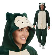 pokemon Adult  Hooded Kigurumi Pajama Suit - 綠色 - 查看 2