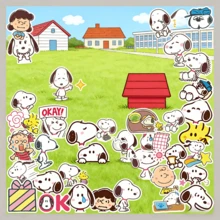 SNOOPY 60张涂鸦贴纸，适用于装饰手机壳、行李箱、台式电脑等。是文具、杯子、手机壳、礼品的理想之选，也是送给男孩女孩的最佳贴纸玩具礼物，适用于返校季、生日、节日和其他场合。 - 彩色 - 查看 3