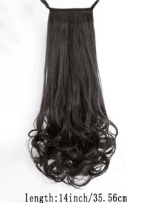 Synthetic Extensions Headband Ponytail Wig, Women's Short Curly Hair, Ponytail Style, Big Wave Short Wig, Ponytail, Short Ponytail - Multicolor - View 20