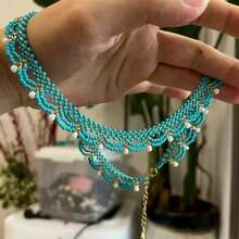 Bohemian Style Handmade Beaded Woven Women's Necklace, Retro Elegant Women's Necklace, Suitable For Party, Wedding And Casual Wear - Necklace - View 3
