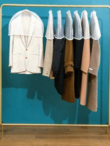 Clothing Dust Cover Thickened Transparent Coat Hanging Bag Household Washable Set Dust Protector - Multicolor - View 2