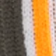 Branca com detalhe laranja e preto