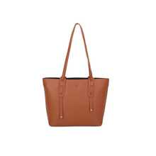 Women's Large Tote Bag, Elegant, Structured, Luxury, Minimalist, Long Shoulder Strap, Modern, Spacious, Fashionable, Casual, Chic, Executive, Work, College, Everyday Use, Textured, Durable, Versatile, Classic, Sophisticated, Large Capacity, Urban Style, Comfortable, Premium - 駝色 - 查看 2