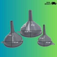 6 Pieces Plastic Funnel Set (Small, Medium, Large) Plasduran Multipurpose Kitchen Fuel And Oil Resistant - 查看 3