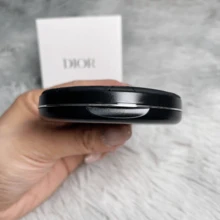 Dior Black Heart-Shaped Handheld Mirror/Compact Makeup Mirror - Hitam - View 3