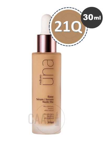  Una - Base Serum Nude Me - Maquiagem Sérum Natura - Cor 21Q - 30ml