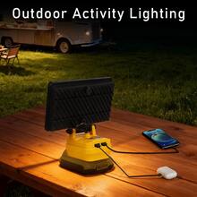 8-Inch/22.5cm Handheld Cordless LED Work Light (Battery Not Included), Only Works With DCB 205 Lithium Batteries, Emergency Floodlight And Flashlight, With Dual USB Ports, Ultra-High Brightness, Portable Handheld Light, An Essential LED Light For Outdoor Camping, Travel, And Fieldwork, Compatible With Smartphones/Tablets, 22W Power, 9000 Lumens Brightness, 6500k Color Temperature, 120°-140° Rotation Angle, A Super Practical Outdoor Work Light, A Great Gift For Family Gatherings. - 8吋/22.5公分手持式無線LED工作燈 - 查看 6