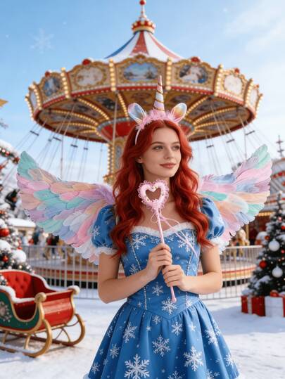 1pc Macaron Color Angel Feather Wings, Adult & Kids Fairy Pixie Photo Prop Costume Accessory For Stage Performance