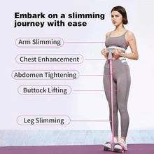 6-Tube Stretching Resistance Band, Multifunctional Yoga Foot Pedal Stretcher, Sit-Up Assist Resistance Band - 4-Tube Ankle Stretcher, Suitable For Abdominal/Waist/Arm/Leg Stretching And Shaping Exercises, Applicable For Home/Outdoor/Gym Workouts - Multicolor - View 5