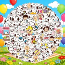 SNOOPY 60张涂鸦贴纸，适用于装饰手机壳、行李箱、台式电脑等。是文具、杯子、手机壳、礼品的理想之选，也是送给男孩女孩的最佳贴纸玩具礼物，适用于返校季、生日、节日和其他场合。 - 彩色 - 查看 2